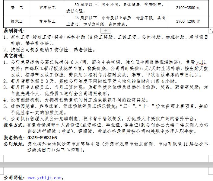 沙河市最新招聘信息全面解析