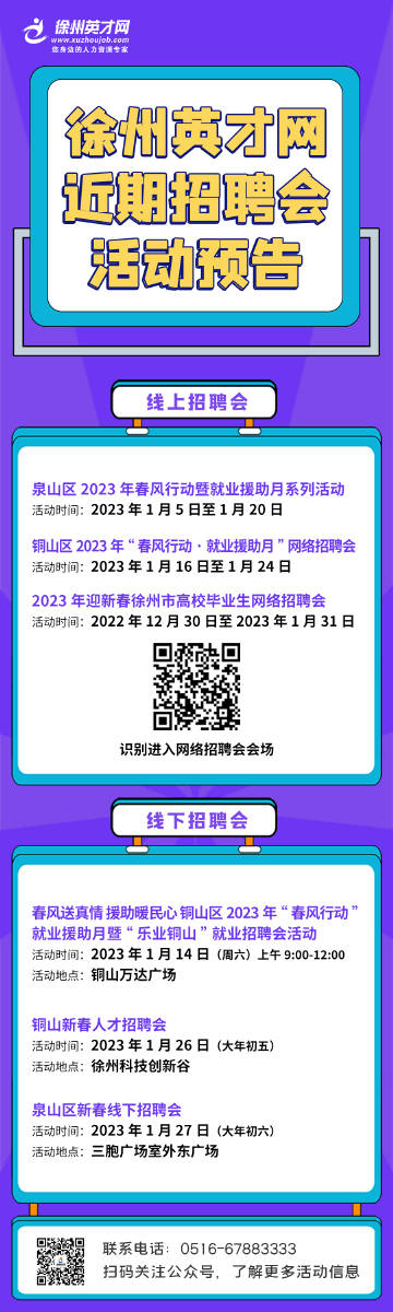 徐州人才网最新招聘信息汇总