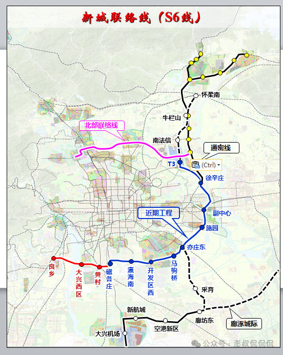 北京地铁S6号线规划揭秘，未来城市交通新动脉重磅出炉