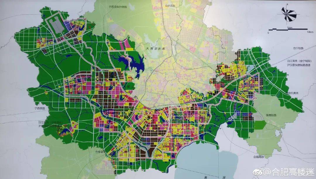 合肥高新区最新规划图揭秘，未来科技新城的宏伟蓝图展望